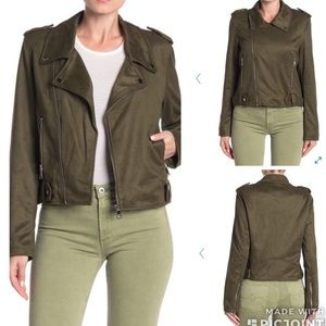 NWT Vigoss Faux Suede Moto Jacket